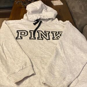 PINK Victoria's Secret Gray Hoodie Sweater